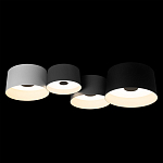 Потолочный светильник с 4-мя цилиндрическими абажурами белого серого и черного цвета Urban Dome варинант исполнения - 2 | Loft Concept в Нижнем Новгороде