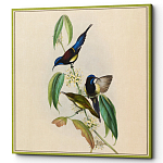 Постер на холсте с изображением птиц и цветов Blooming Birds Poster варинант исполнения - 4 | Loft Concept в Нижнем Новгороде