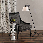 Торшер с черным наклонным корпусом и конусовидным абажуром Black Tripod варинант исполнения - 5 | Loft Concept в Нижнем Новгороде