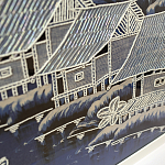 Картина ручная вышивка бисером Ночной пейзаж Night Boat Bay варинант исполнения - 2 | Loft Concept в Нижнем Новгороде