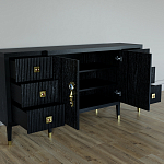 Большой Комод-буфет Elsa Dreams Black с ящиками варинант исполнения - 1 | Loft Concept в Нижнем Новгороде