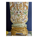 Ваза из фарфора на бронзовом основании Turquoise Blooming Garden варинант исполнения - 6 | Loft Concept в Нижнем Новгороде