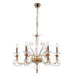 Люстра с 6-ю лампочками и изогнутыми прозрачными элементами из стекла Twisted Glass Candles Chandelier варинант исполнения - 2 | Loft Concept в Нижнем Новгороде