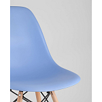 Пластиковый стул на ножках из массива бука Eames Blue варинант исполнения - 2 | Loft Concept в Нижнем Новгороде