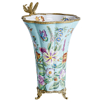 Ваза со стрекозой из фарфора с бронзовыми элементами Paradise Dragonfly варинант исполнения - 2 | Loft Concept в Нижнем Новгороде