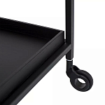 Тумба чёрная на колёсах Cabinet on Wheels варинант исполнения - 3 | Loft Concept в Нижнем Новгороде