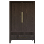 Шкаф платяной Primo с выдвижными ящиками шпон Темный орех варинант исполнения - 1 | Loft Concept в Нижнем Новгороде