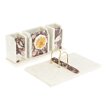 Настольный письменный набор из мрамора и креноида с гербом России Marble Accessory варинант исполнения - 2 | Loft Concept в Нижнем Новгороде
