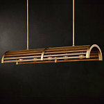 Люстра линейная полукруглой формы Wooden Horseshoe варинант исполнения - 7 | Loft Concept в Нижнем Новгороде
