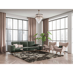 Люстра многоярусная с переплетенными металлическими элементами черного и золотого цвета и прозрачными хрустальными подвесками Empire Chandelier Crystal варинант исполнения - 12 | Loft Concept в Нижнем Новгороде