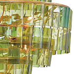 Люстра круглая каскадная Glow of Green Shades зеленое стекло варинант исполнения - 1 | Loft Concept в Нижнем Новгороде
