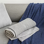 Плед из хлопка серого цвета Waffle Comfort варинант исполнения - 5 | Loft Concept в Нижнем Новгороде