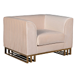 Кресло велюровое бежевое Cubic Silhouette варинант исполнения - 1 | Loft Concept в Нижнем Новгороде