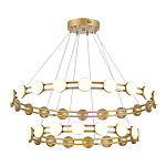 Люстра двухъярусная с круглыми светодиодными источниками света Maxine Light варинант исполнения - 6 | Loft Concept в Нижнем Новгороде