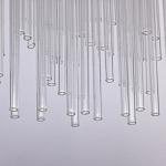 Люстра круглая с прозрачными стеклянными трубками Nembus варинант исполнения - 7 | Loft Concept в Нижнем Новгороде