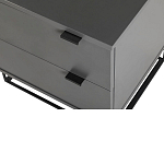 Тумба прикроватная цвета графит с ящиками Strict Lines варинант исполнения - 7 | Loft Concept в Нижнем Новгороде