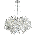 Люстра с хрустальными подвесками на металлических ветках Fairytree Light Silver Chandelier 14 варинант исполнения - 2 | Loft Concept в Нижнем Новгороде