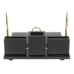 Настольный письменный набор из камня лемезит с гербом России Royal Accessory варинант исполнения - 3 | Loft Concept в Нижнем Новгороде