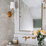 Зеркало прямоугольное в фактурной золотой раме Reflective Fabric варинант исполнения - 3 | Loft Concept в Нижнем Новгороде