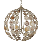 Люстра в форме шара с декором из круглых декоративных элементов Bright Shell Discs варинант исполнения - 2 | Loft Concept в Нижнем Новгороде
