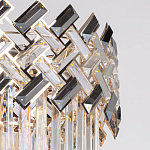 Люстра многоярусная с переплетенными металлическими элементами черного и золотого цвета и прозрачными хрустальными подвесками Empire Chandelier Crystal варинант исполнения - 7 | Loft Concept в Нижнем Новгороде