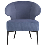 Современное мягкое кресло на металлических ножках Rakush Blue варинант исполнения - 2 | Loft Concept в Нижнем Новгороде