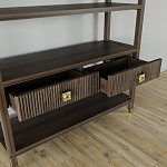 Стеллаж с двумя ящиками Elsa Dreams Walnut варинант исполнения - 3 | Loft Concept в Нижнем Новгороде