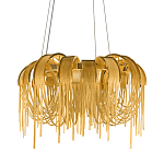 Люстра подвесная круглая с изогнутыми металлическими дугами и ниспадающими цепочками 65 см Atlantis Chain варинант исполнения - 1 | Loft Concept в Нижнем Новгороде