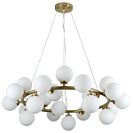Кольцевая люстра с белыми стеклянными  плафонами в форме шара Berries Chandelier варинант исполнения - 2 | Loft Concept в Нижнем Новгороде