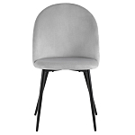 Мягкий стул в сером велюре Miruna Chair варинант исполнения - 2 | Loft Concept в Нижнем Новгороде