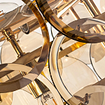 Люстра с круглыми стеклянными подвесками Cardiel Amber Glass Chandelier варинант исполнения - 6 | Loft Concept в Нижнем Новгороде