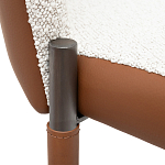 Стул мягкий с обивкой из рогожки и экокожи Contrasting Performance варинант исполнения - 2 | Loft Concept в Нижнем Новгороде