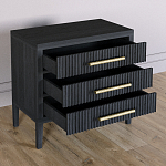 Тумба Primo  с тремя ящиками шпон Черный дуб варинант исполнения - 4 | Loft Concept в Нижнем Новгороде