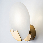 Бра с плафоном из камня в форме диска Ricci Stone Wall Lamp варинант исполнения - 3 | Loft Concept в Нижнем Новгороде