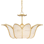 Люстра в форме тюльпана с лепестками из прозрачных стеклянных бусин Hanging Flowers варинант исполнения - 2 | Loft Concept в Нижнем Новгороде