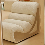 Кресло мягкое без подлкотников White Sheepskin Armchair варинант исполнения - 1 | Loft Concept в Нижнем Новгороде