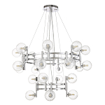 Люстра подвесная с двумя ярусами и 24-ю рельефными прозрачными плафонами из стекла Perforated Glass Bubbles варинант исполнения - 2 | Loft Concept в Нижнем Новгороде