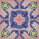 Плитка дизайнерская с узором Дива варинант исполнения - 1 | Loft Concept в Нижнем Новгороде