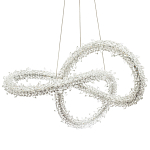 Фигурная люстра с хрустальным декором Gilbertine Crystal Curly Ring Chandelier варинант исполнения - 1 | Loft Concept в Нижнем Новгороде