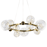 Дизайнерская кольцевая люстра с гирляндой внутри стеклянных плафонов Iona Garland Chandelier 9 варинант исполнения - 1 | Loft Concept в Нижнем Новгороде