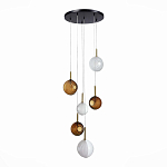 Люстра светодиодная с сферическими стеклянными плафонами Splatter варинант исполнения - 3 | Loft Concept в Нижнем Новгороде