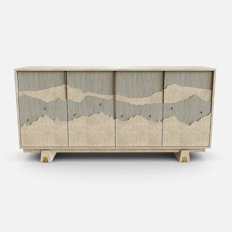 Буфет Okinawa Taupe Large Бежевый Серый Золотой в Нижнем Новгороде | Loft Concept 