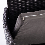 Обеденный комплект из искуственного ротанга Vintara черный варинант исполнения - 4 | Loft Concept в Нижнем Новгороде