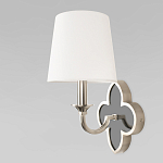 Бра с белым текстильным абажуром и фигурным основанием с зеркальной вставкой Vitorino варинант исполнения - 20 | Loft Concept в Нижнем Новгороде