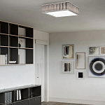 Потолочный светильник квадратный с гофрированным абажуром цвета графит Millennium варинант исполнения - 3 | Loft Concept в Нижнем Новгороде