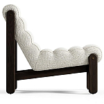 Кресло с деревянным каркасом и обивкой из белой ткани букле Medieval Furniture варинант исполнения - 4 | Loft Concept в Нижнем Новгороде