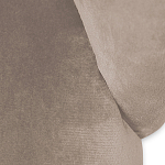 Барный стул со спинкой и металлической подставкой на 4-х деревянных ножках Бежевый Велюр Vendramin Chair варинант исполнения - 4 | Loft Concept в Нижнем Новгороде