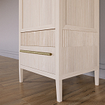 Узкий Шкаф Primo с 2 выдвижными ящиками Светлый дуб варинант исполнения - 4 | Loft Concept в Нижнем Новгороде