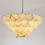 Люстра подвесная четырехъярусная с подвесками в форме дисков Cryptocrystalline Stone варинант исполнения - 6 | Loft Concept в Нижнем Новгороде