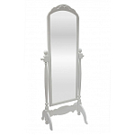 Зеркало напольное белое из массива бука с легкими потертостями White Provence варинант исполнения - 1 | Loft Concept в Нижнем Новгороде